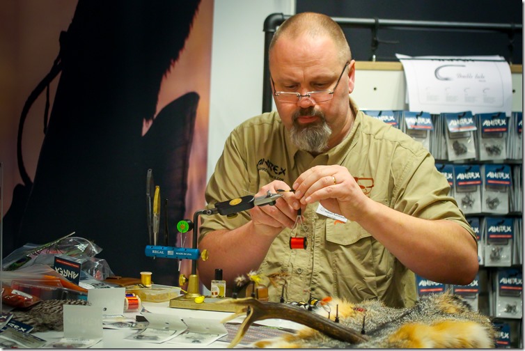 Håkan Karsnäser tying classic steelhead flies