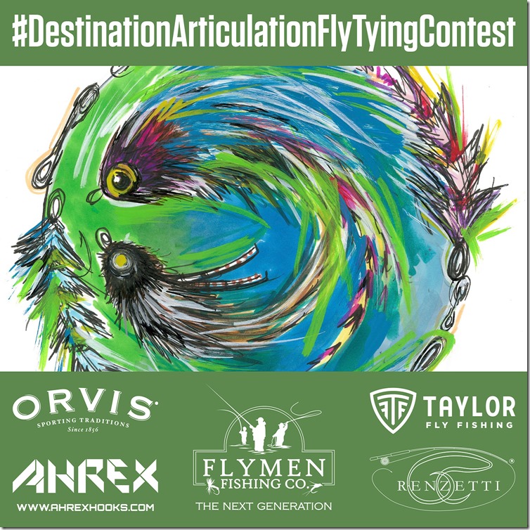 Destination Articulation Fly Tying Contest_Instagram poster