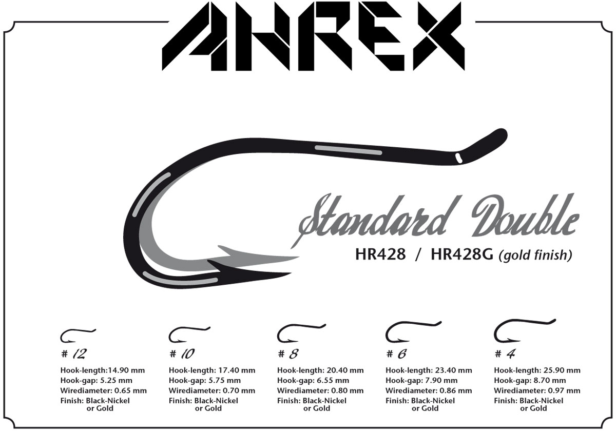 HR428 – STANDARD DOUBLE - Ahrex Hooks