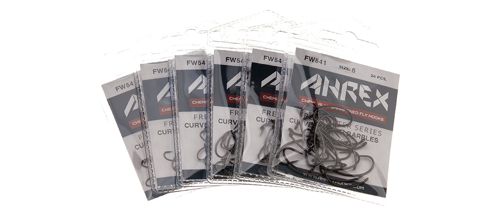 FW541 – Curved Nymph, Barbless - Ahrex Hooks