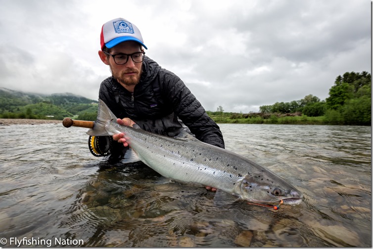 Stephan 81cm E2 Beat Hen in water Photo Credit The Flyfishing Nation