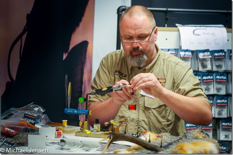 Håkan Karsnäser tying classic steelhead flies