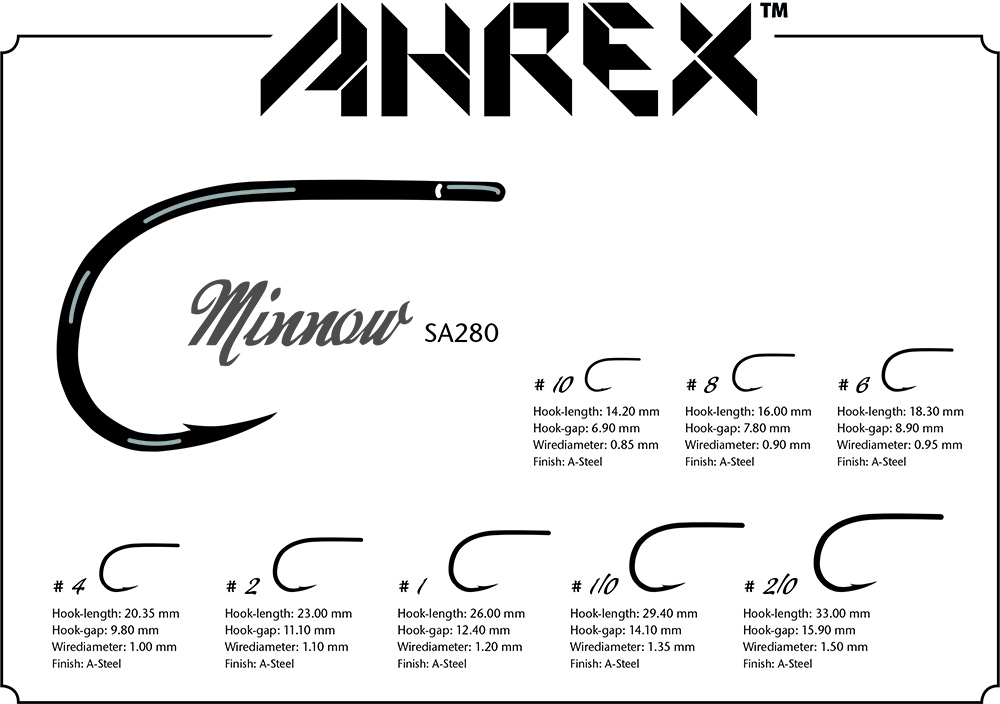SA280 – MINNOW - Ahrex Hooks