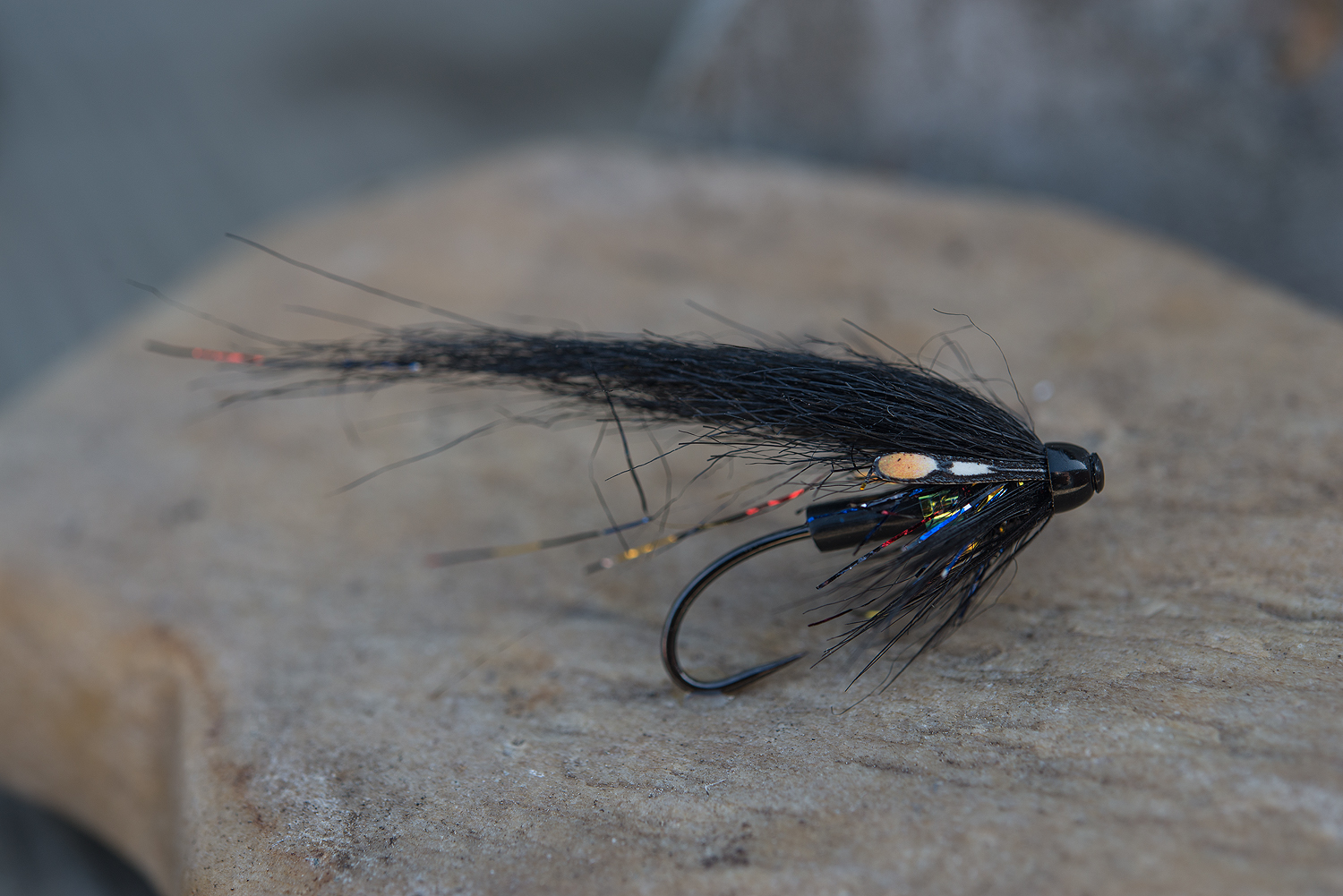 AHREX HR428 TYING DOUBLE BLACK HOOK - Fly Tying Salmon & Steelhead