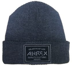 Ahrex Ribbed Knit Woven Patch Beanie-0