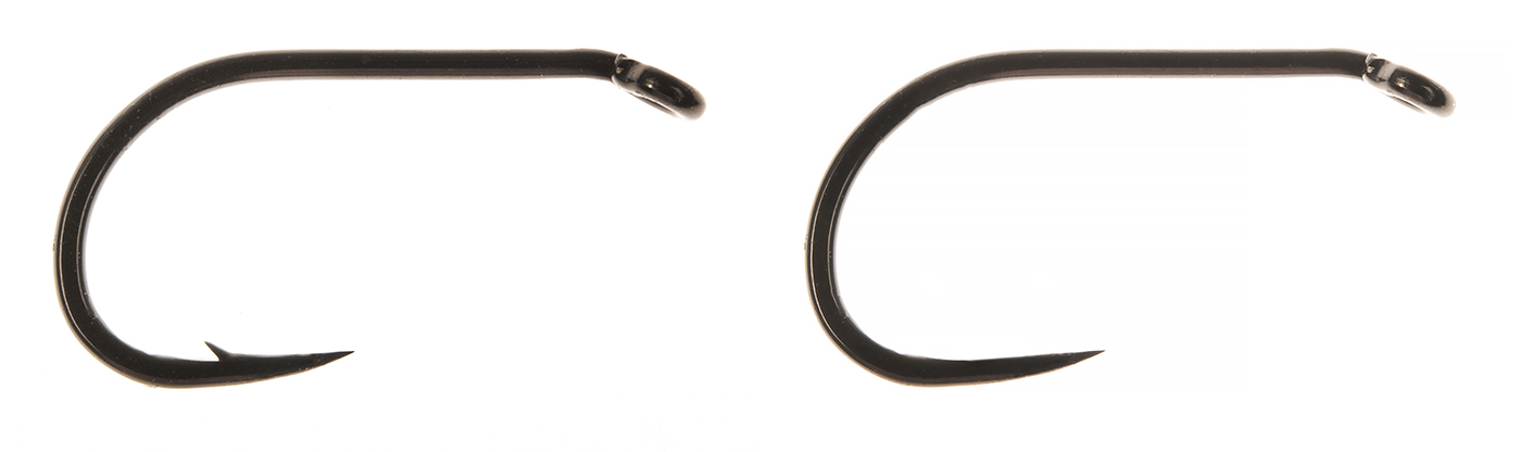 Ahrex FW530 Curved Sedge / Caddis Fly Tying Hooks – Black, 24-Pack, Made In Denmark