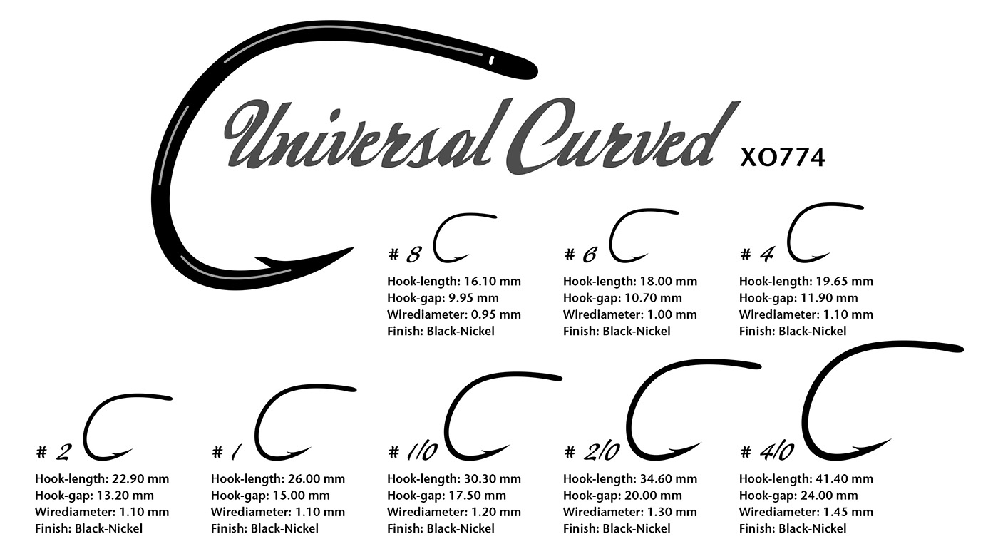 Ahrex XO774 - Universal Curved Hook - Funky Fly Tying