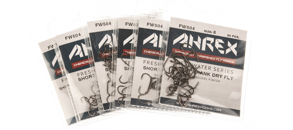 Ahrex FW571 Long Dry Fly Barbless Hook Size #4