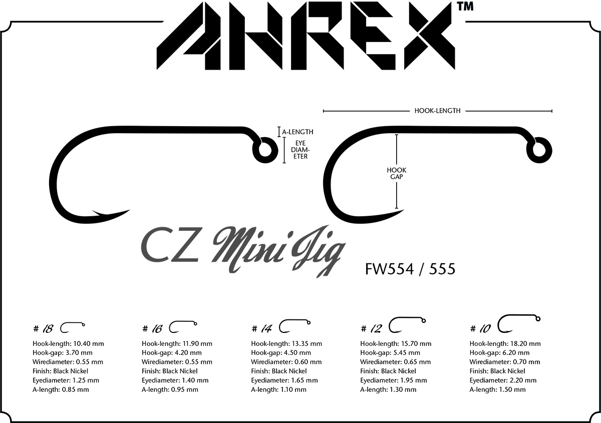  Ahrex Fw550 Mini Jig Barbed Hook Size #6 : Sports & Outdoors