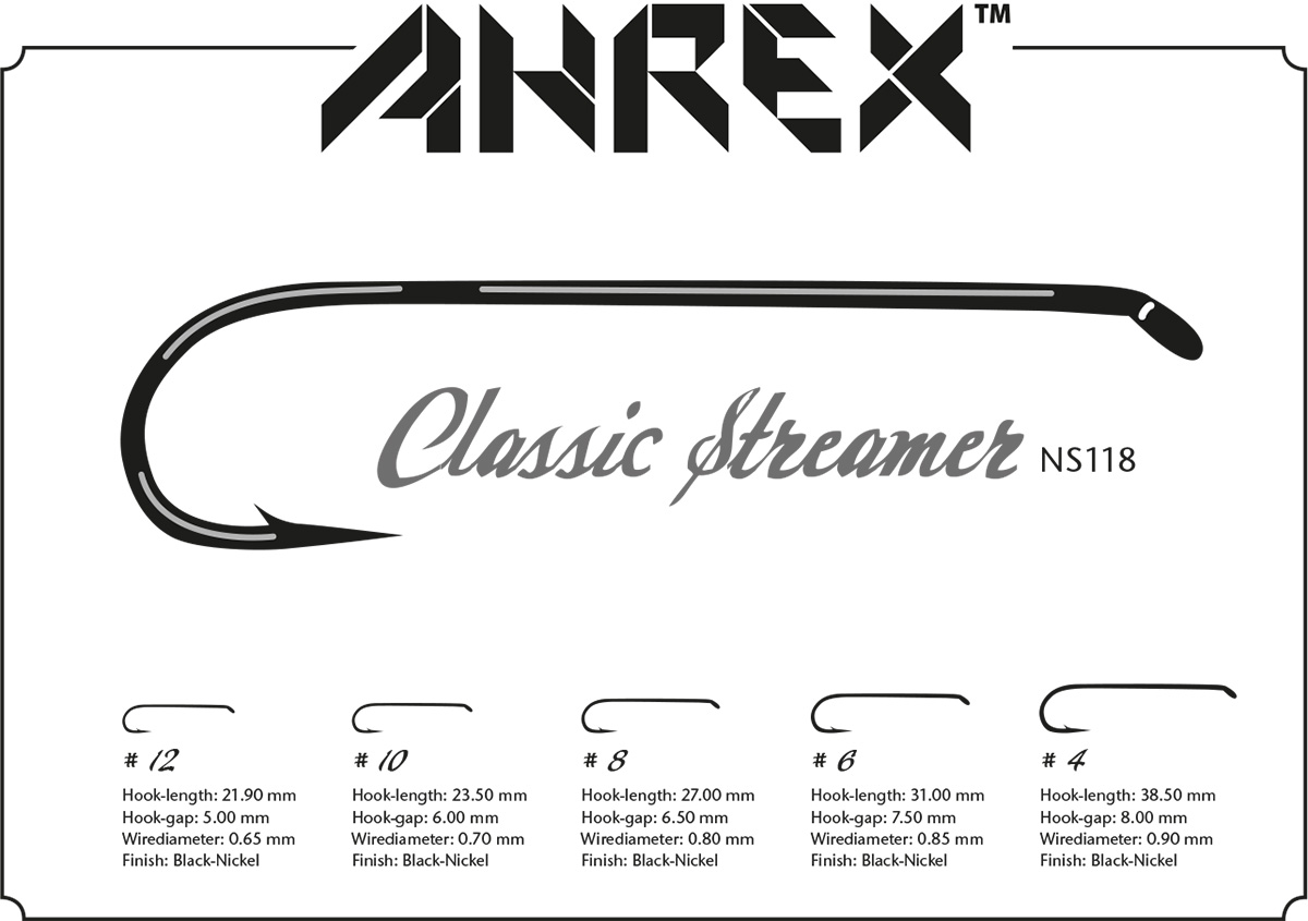 Ahrex NS118 Nordic Salt Classic Streamer Hooks