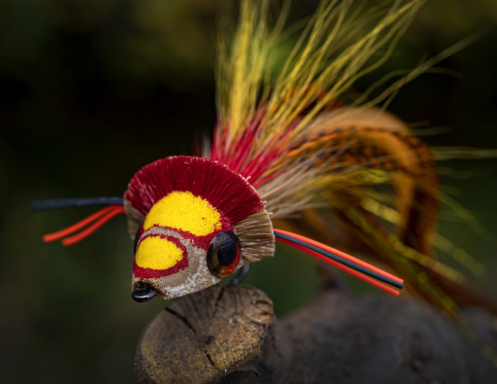 2-pack Dahlberg Diver Size 4 Deer Hair With White Marabou Wing Bass Fly  Fishing Bug Wide Gape Bass Hooks 